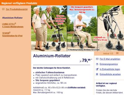 alu di rollator